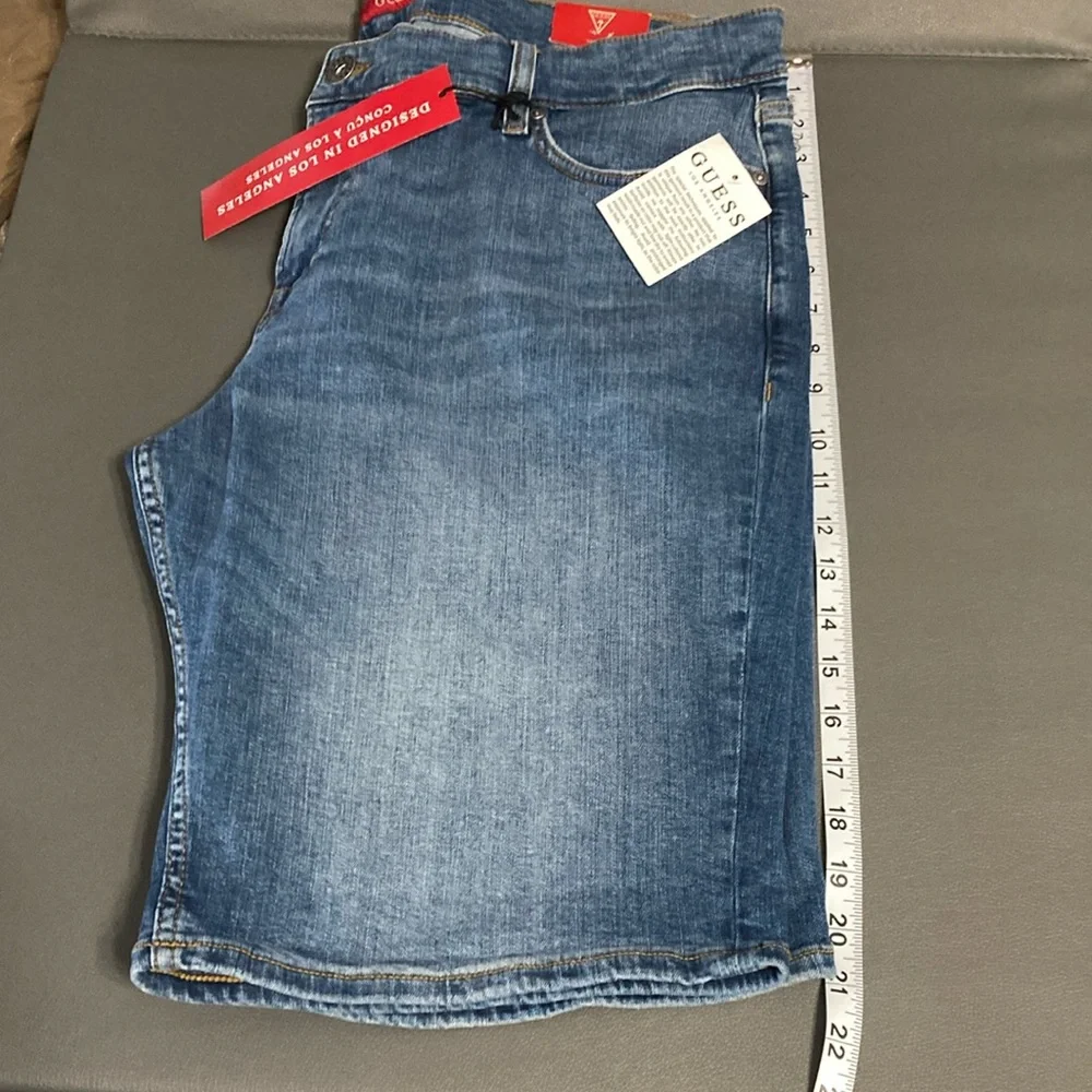 GUESS Classic Blue Jean Shorts w/ Stretch Men’s 38W - Picture 6 of 8
